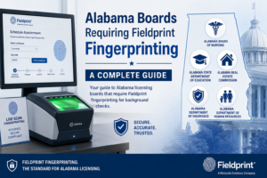 Alabama boards requiring Fieldprint fingerprinting for licensing and background checks